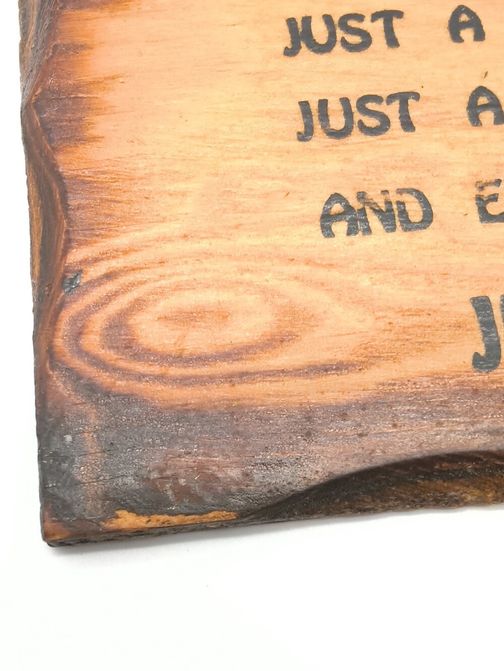 Vintage Novelty Wood Sign - "I Don't Ask For Much" Humorous Bar Decor - Picture 7 of 9